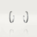 [Plus&Max]LOVE DIAMOND SILVER HOOP EARRINGS