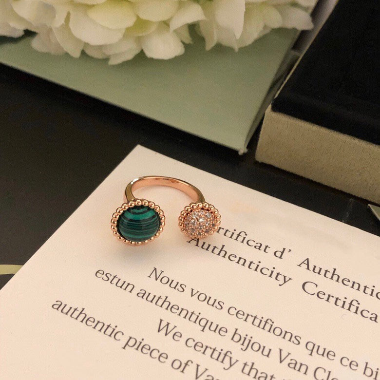 [Max Jewelry ]PERLEE COULEURS DIAMOND ROSE GOLD BETWEEN THE FINGER RING