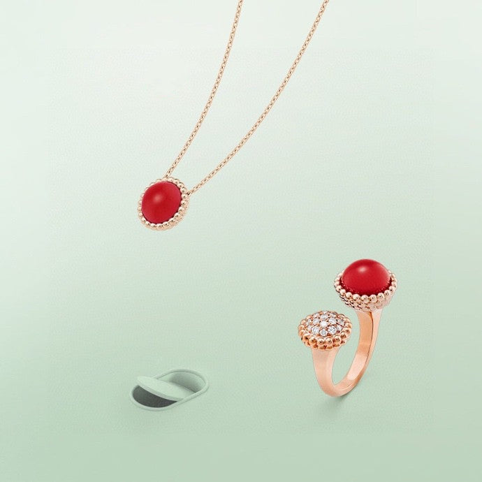 [Max Jewelry ]PERLEE COULEURS DIAMOND ROSE GOLD BETWEEN THE FINGER RING