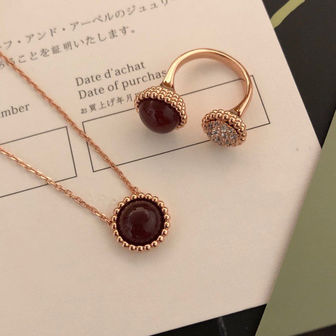 [Max Jewelry ]PERLEE COULEURS DIAMOND ROSE GOLD BETWEEN THE FINGER RING