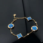 [Plus&Max]STAR AND SUN 4 MOTIF BLUE BRACELET