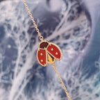 [Plus&Max]LUCKY SPRING 1 MOTIF PINK GOLD BRACELET