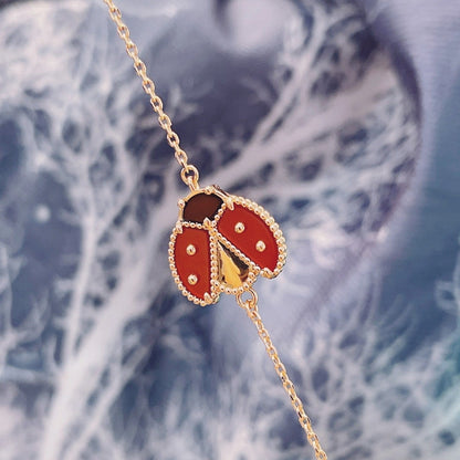 [Max Jewelry ]LUCKY SPRING 1 MOTIF PINK GOLD BRACELET