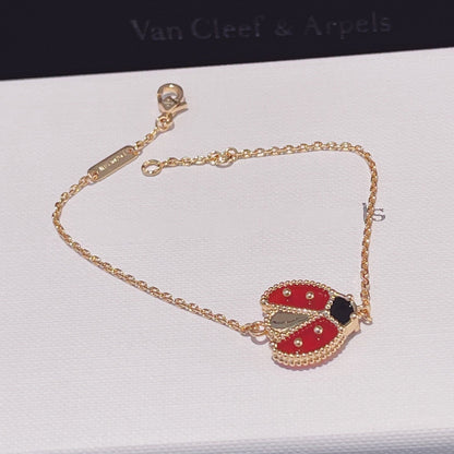 [Max Jewelry ]LUCKY SPRING 1 MOTIF PINK GOLD BRACELET