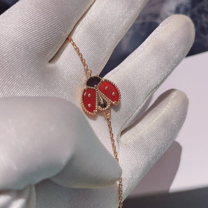 [Max Jewelry ]LUCKY SPRING 1 MOTIF PINK GOLD BRACELET