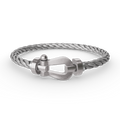 [Plus&Max]FORCE LARGE HORSESHOE NO DIAMOND BRACELET SILVER