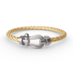 [Plus&Max]FORCE LARGE HORSESHOE NO DIAMOND BRACELET SILVER