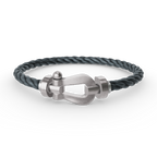 [Plus&Max]FORCE LARGE HORSESHOE NO DIAMOND BRACELET SILVER