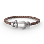 [Plus&Max]FORCE LARGE HORSESHOE NO DIAMOND BRACELET SILVER