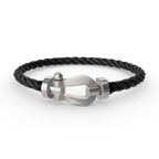 [Plus&Max]FORCE LARGE HORSESHOE NO DIAMOND BRACELET SILVER