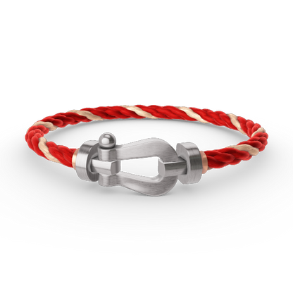 [Max Jewelry ]FORCE LARGE HORSESHOE NO DIAMOND BRACELET SILVER