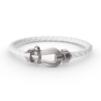 [Plus&Max]FORCE LARGE HORSESHOE NO DIAMOND BRACELET SILVER
