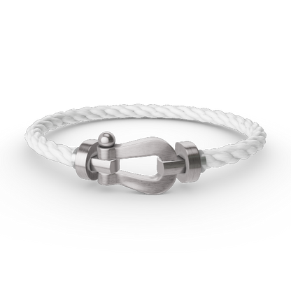 [Max Jewelry ]FORCE LARGE HORSESHOE NO DIAMOND BRACELET SILVER