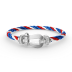 [Plus&Max]FORCE LARGE HORSESHOE HALF DIAMOND BRACELET SILVER