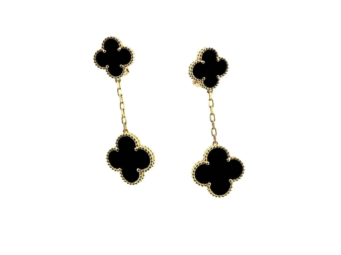 [Max Jewelry ]CLOVER 2 MOTIFS  EARRINGS (MULTIPLE CHOICESC