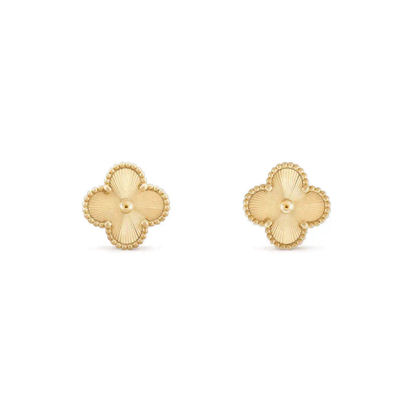 [Max Jewelry ]CLOVER MEDIUM 1 MOTIFS LASER EARRINGS