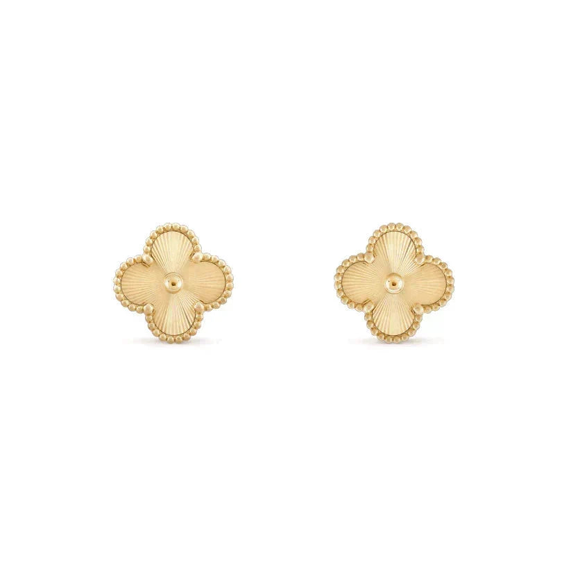 [Plus&Max]CLOVER MEDIUM 1 MOTIFS LASER EARRINGS