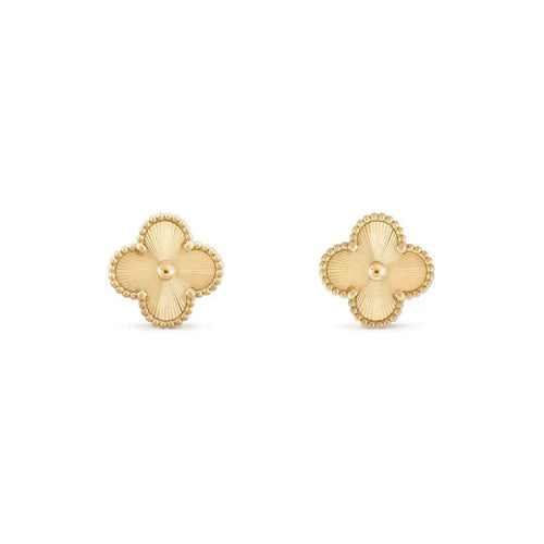 [Plus&Max]CLOVER MEDIUM 1 MOTIFS LASER EARRINGS