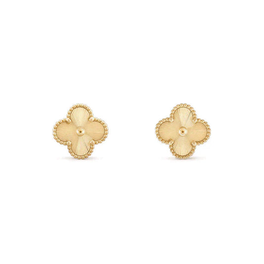 [Max Jewelry ]CLOVER MEDIUM 1 MOTIFS LASER EARRINGS