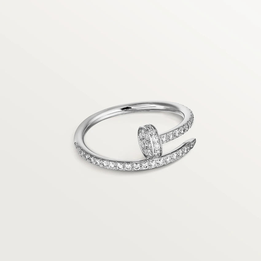 [Max Jewelry ]JUSTE RING 1.8MM SILVER DIAMONDS