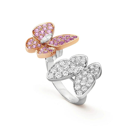 [Max Jewelry ]TWIN BUTTERFLY DIAMOND RING