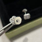 [Plus&Max]CLOVER MINI DIAMOND STUD EARRINGS