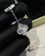 [Plus&Max]LUCKY CLOVER 5-MOTIF BRACELET - LASER COLLECTION