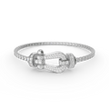[Plus&Max]FORCE  LARGE HORSESHOE FULL DIAMOND TENNIS BRACELET