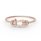 [Plus&Max]FORCE  LARGE HORSESHOE FULL DIAMOND TENNIS BRACELET
